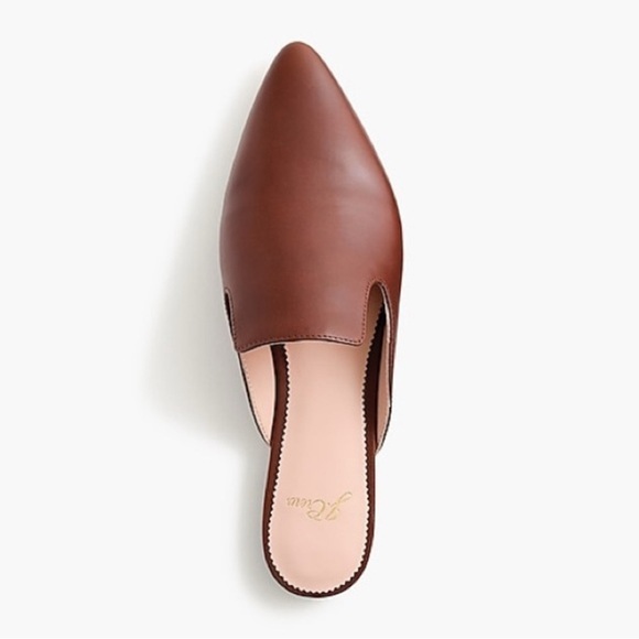 J. Crew Pointed-toe slides in leather - Picture 9 of 9